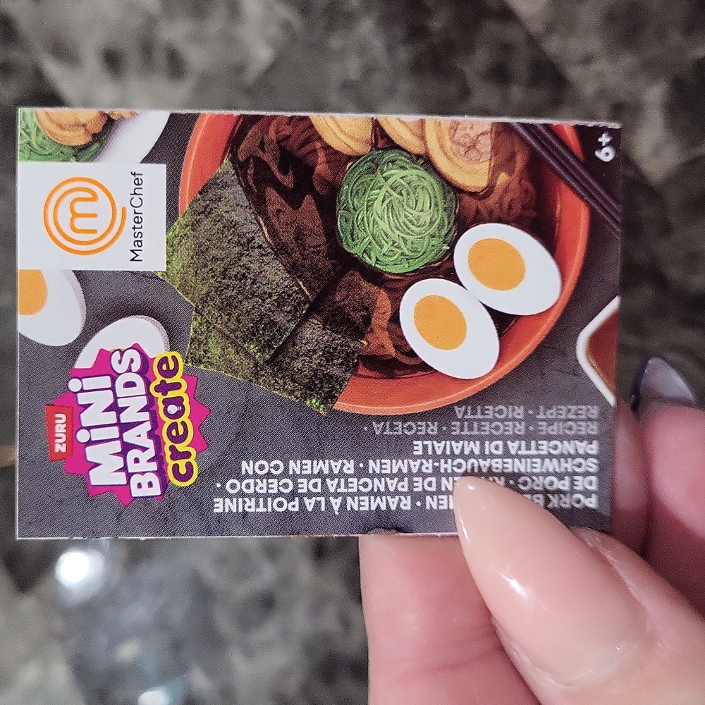 Zuru Mini Brands Create Master Chef Pork Belly Ramen